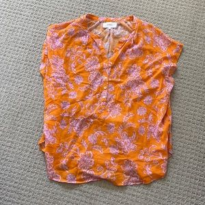 XiRena tropical loose fitting blouse